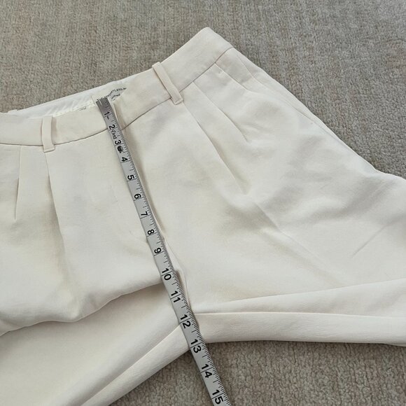 Aritzia Wilfred The Effortless Pant Wide Leg High Rise Pleated Trousers Pants 6 - Picture 7 of 11